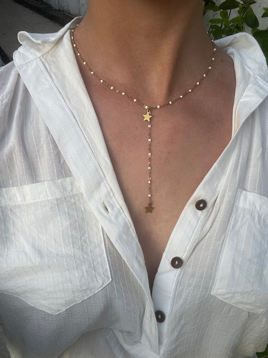 Collier Stars white