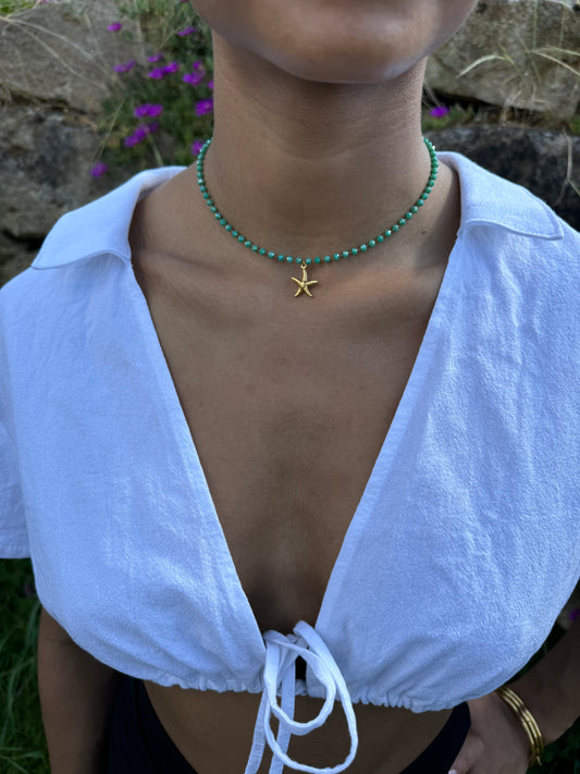 Collier Océane vert